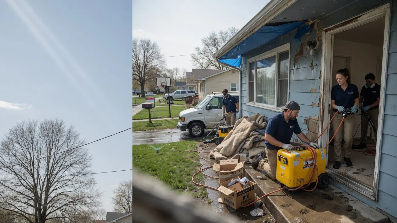 Basement Flood Cleanup in Clinton, IL near me